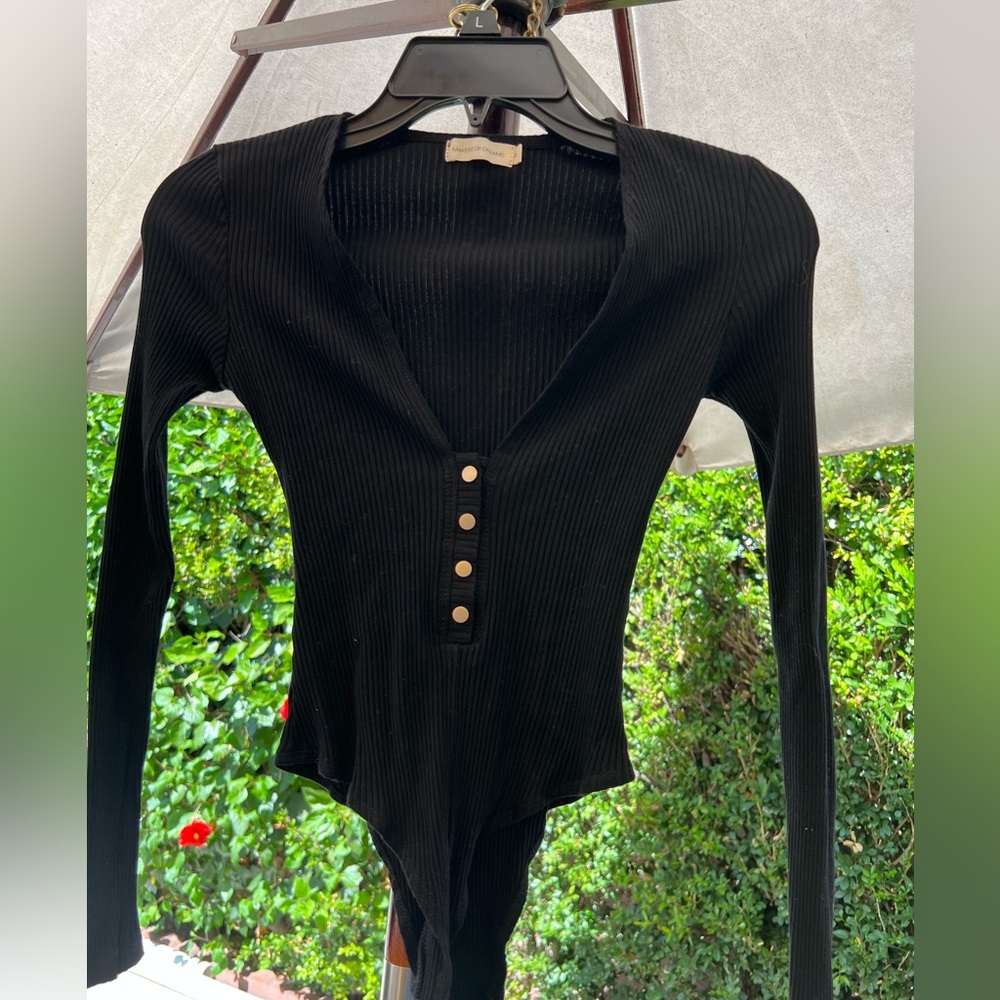 Deep V Neck bodysuit